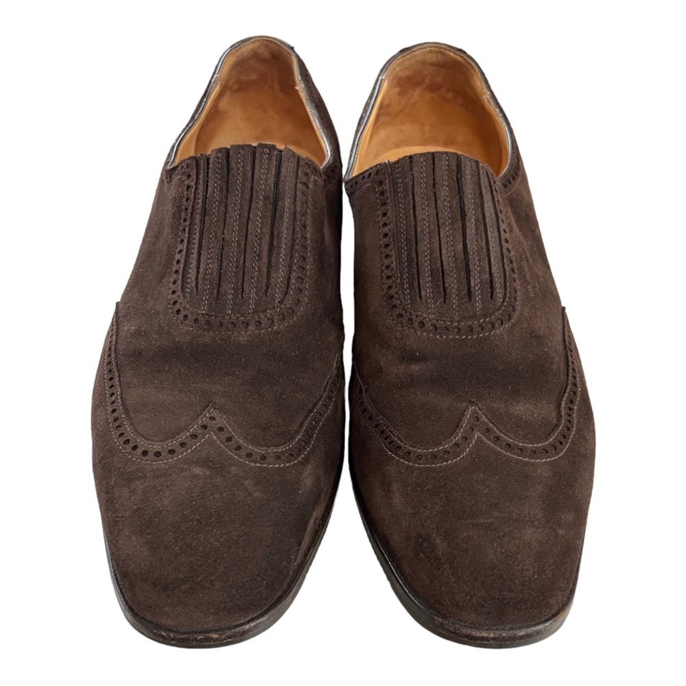 Gravati Per Neiman Marcus Women’s Suede Oxfords Size 9.5N Brown - Picture 5 of 11